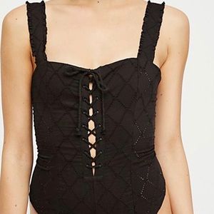 Free People Make Me Up Bodysuit NWOT